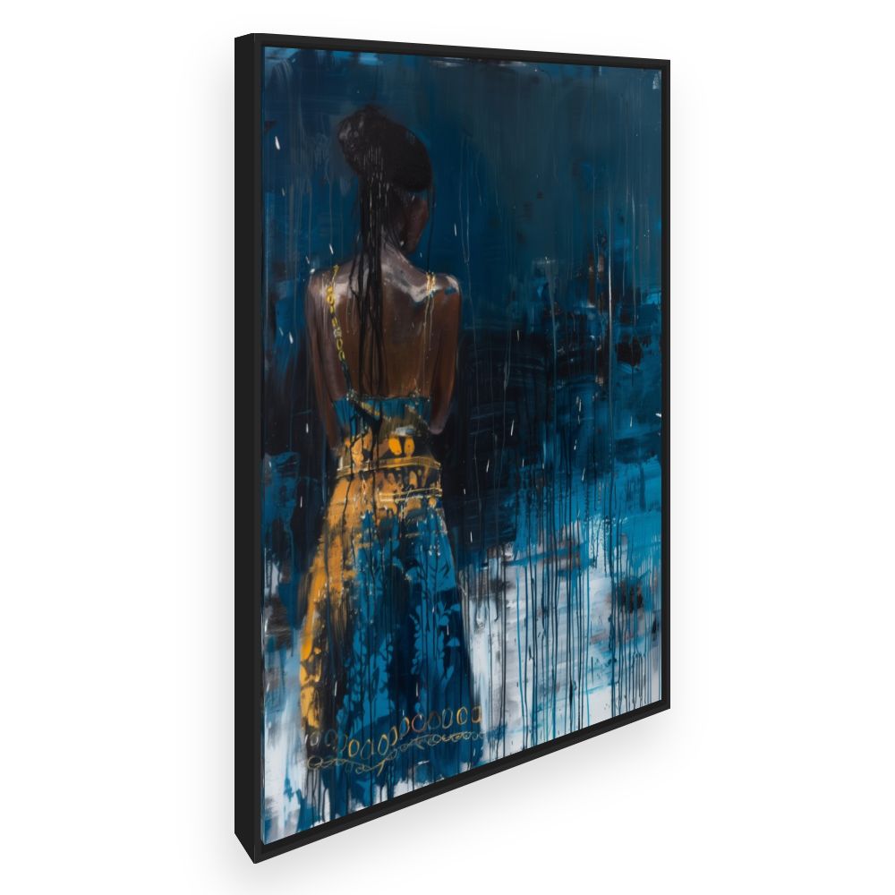 Toile Femme élégante de dos