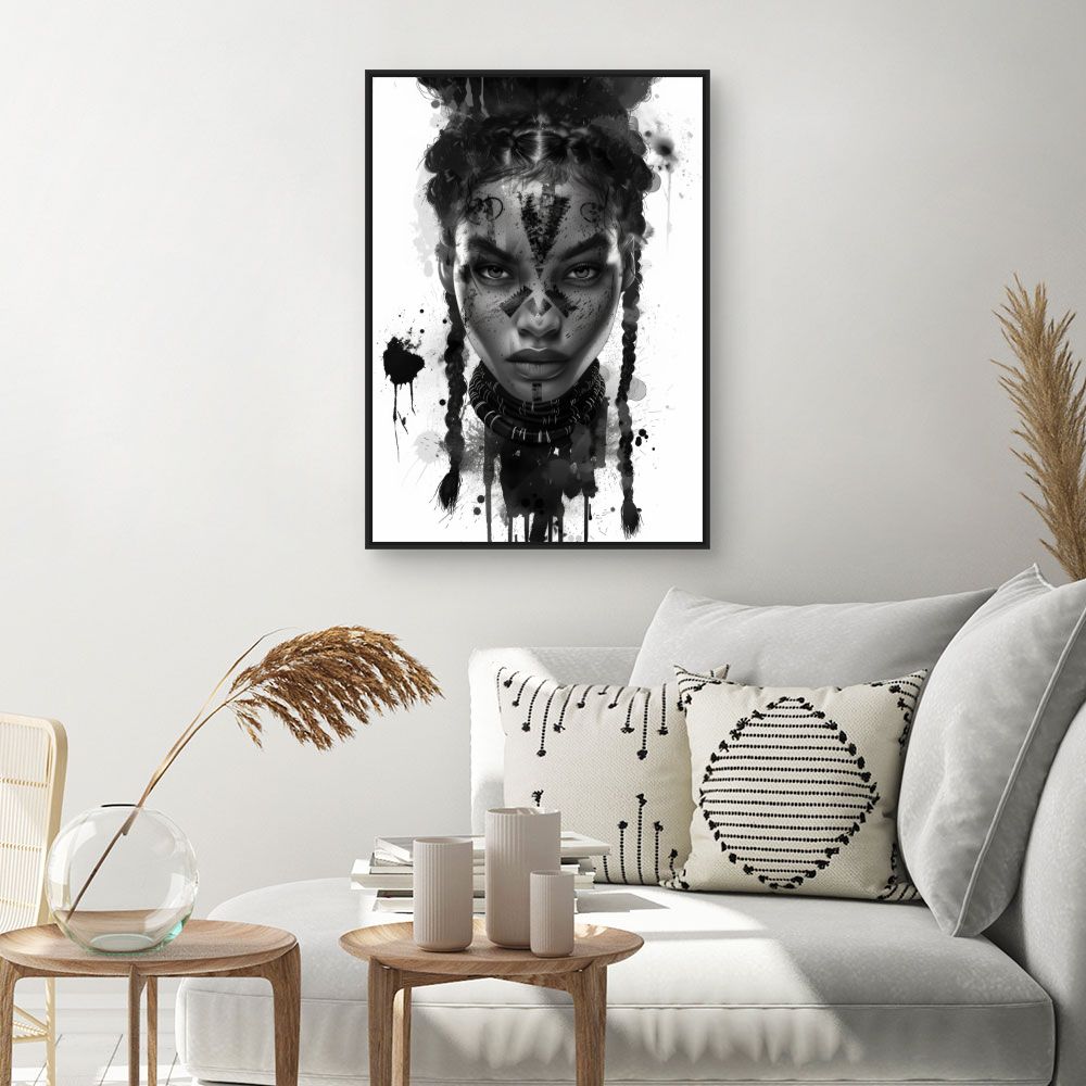 Tableau Portrait tribal moderne
