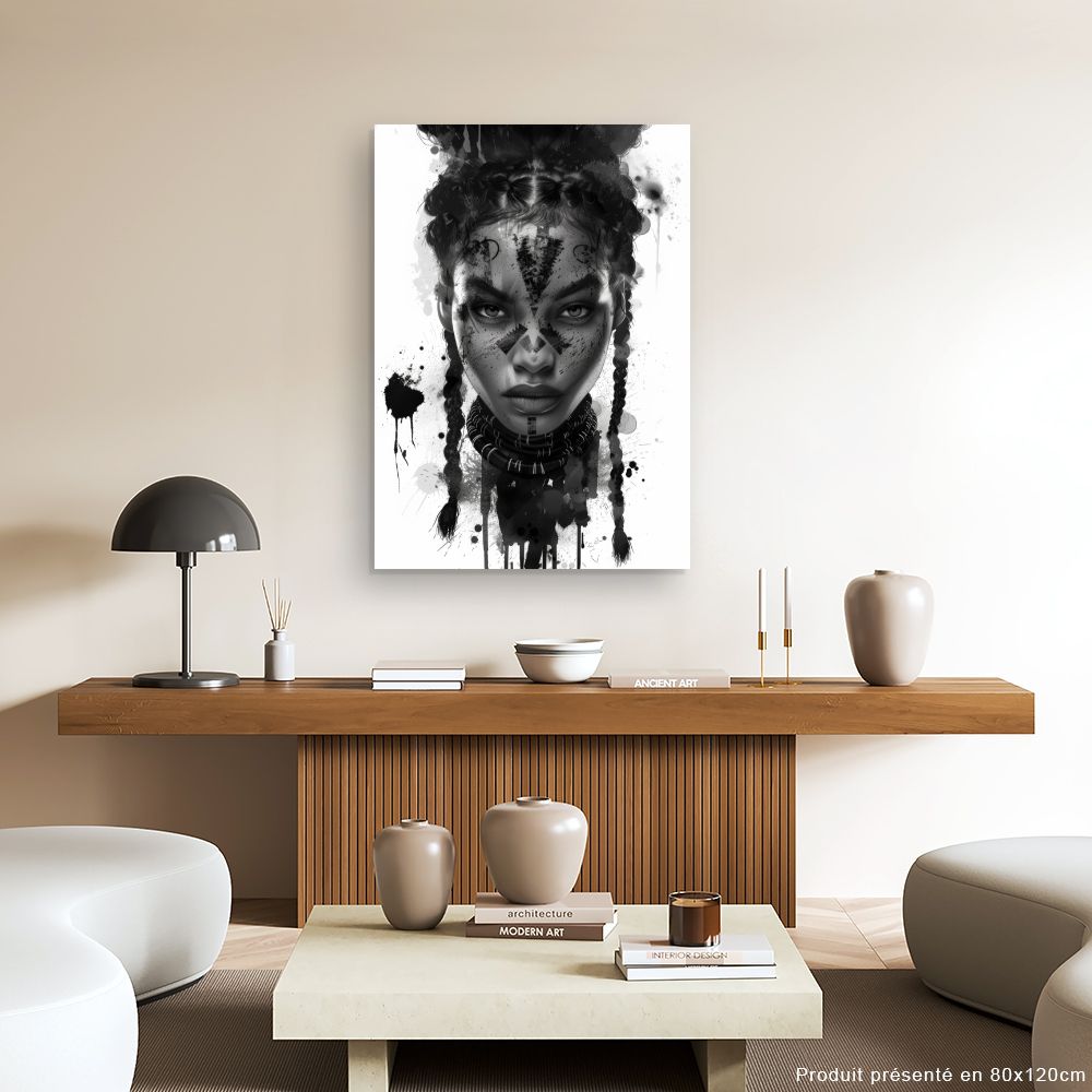 Tableau Portrait tribal moderne