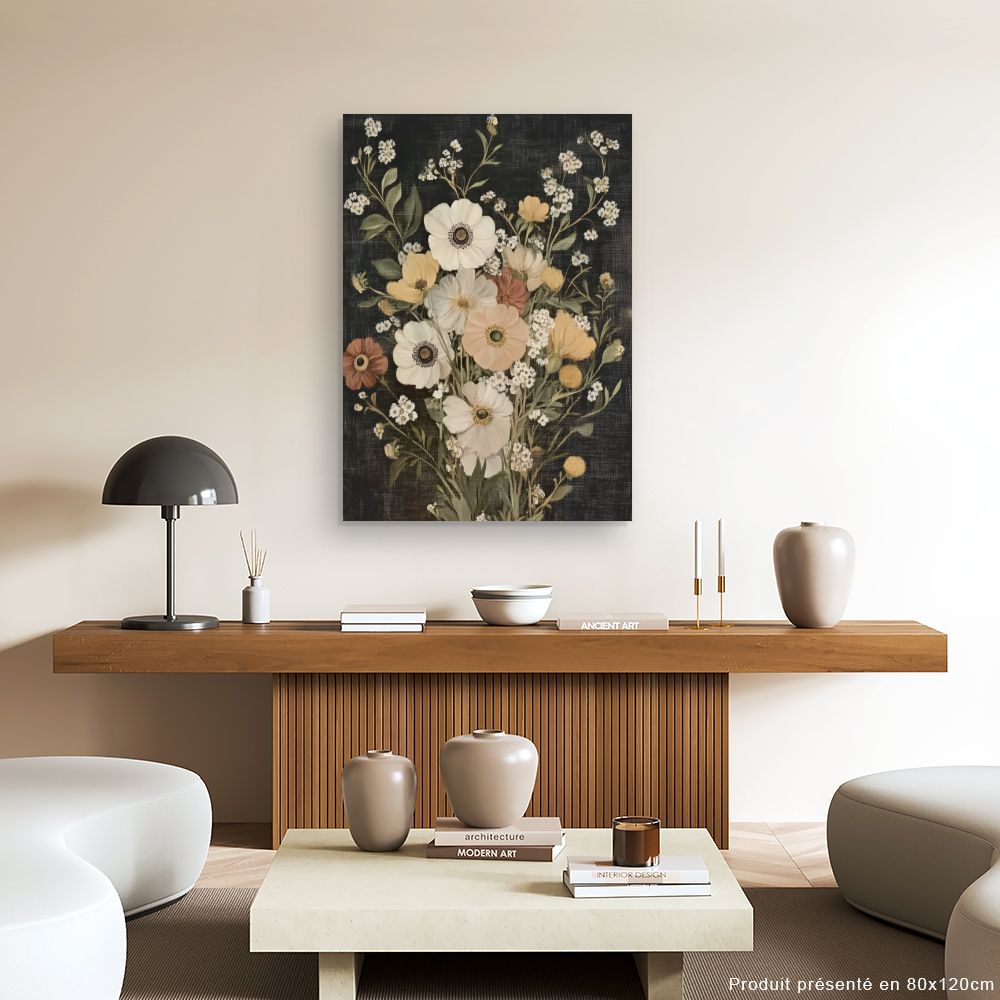 Toile "Fleurs élégantes"