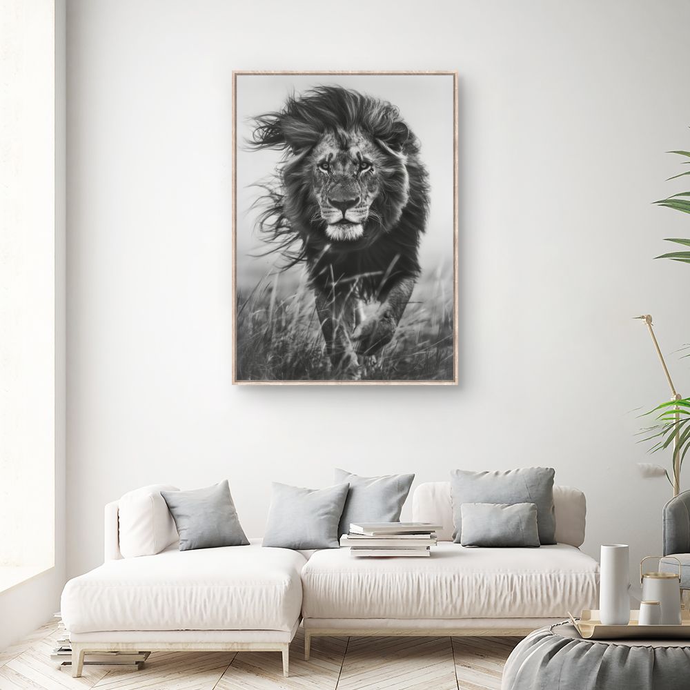 Toile "Lion majestueux"