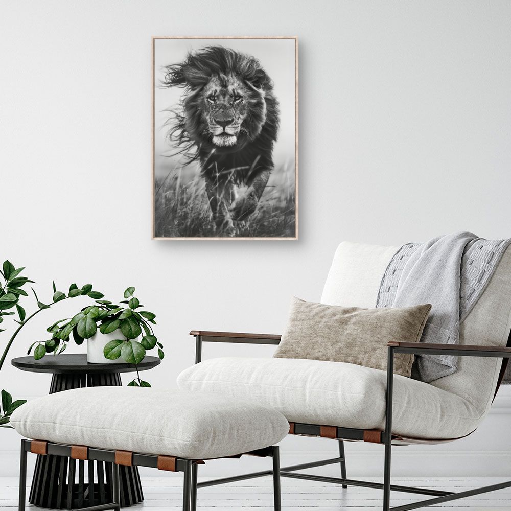 Toile "Lion majestueux"