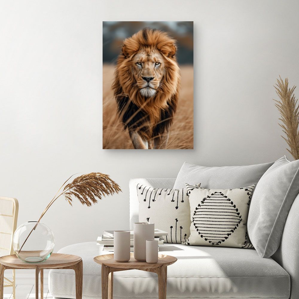 Toile "Majestueux roi lion"