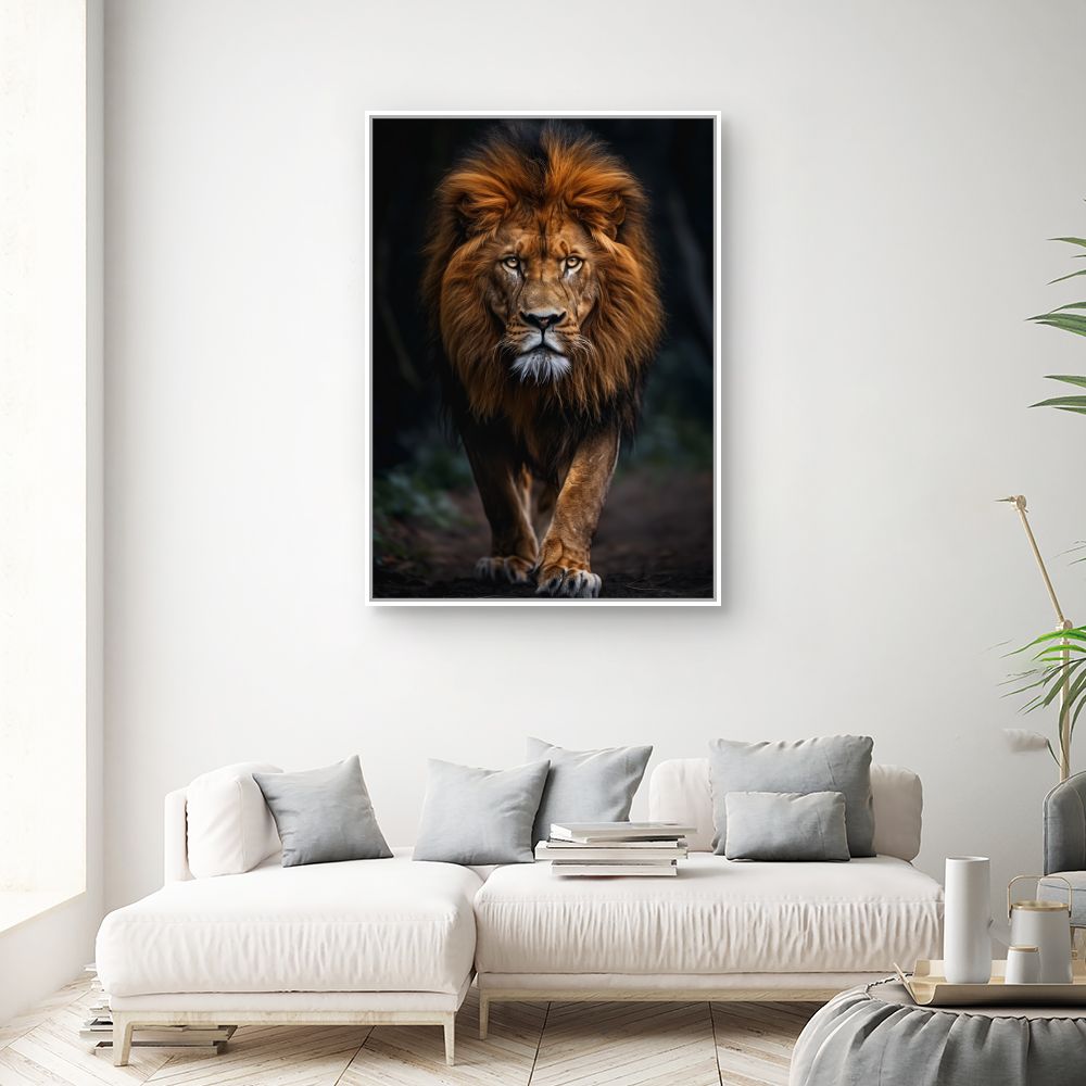 Toile "Majestueux lion puissant"