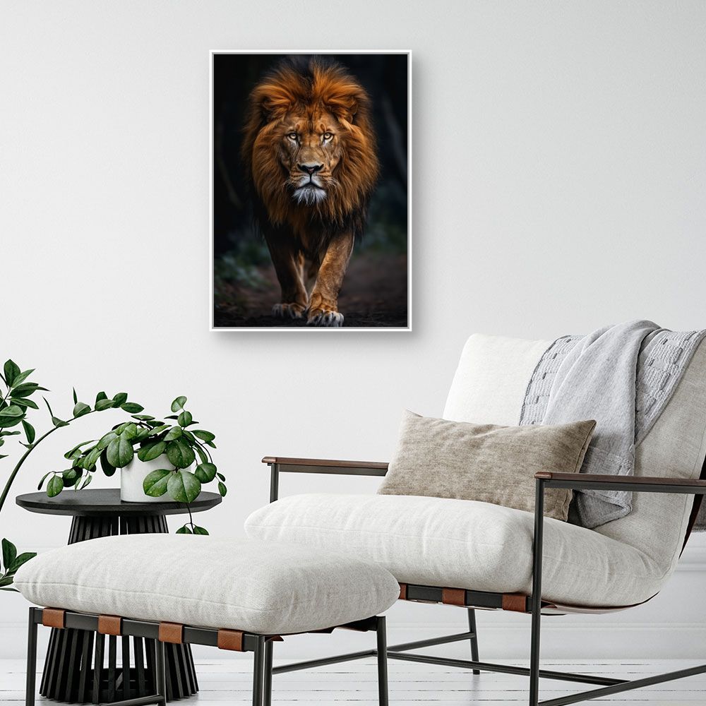 Toile "Majestueux lion puissant"