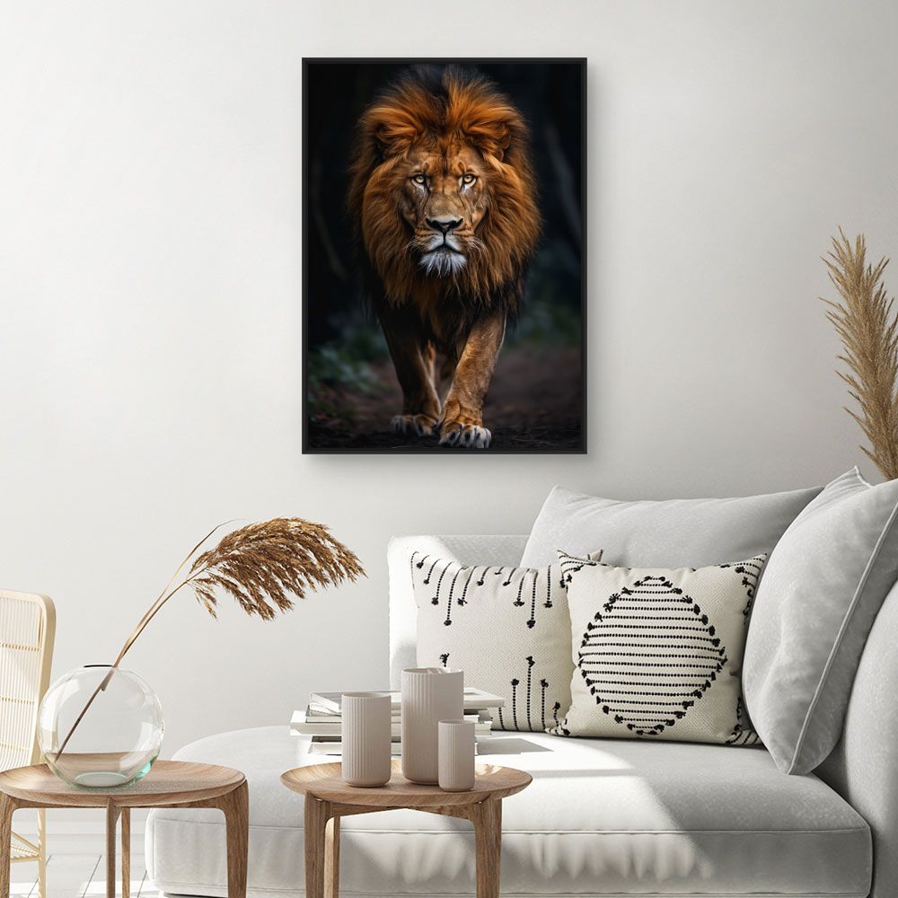 Toile "Majestueux lion puissant"