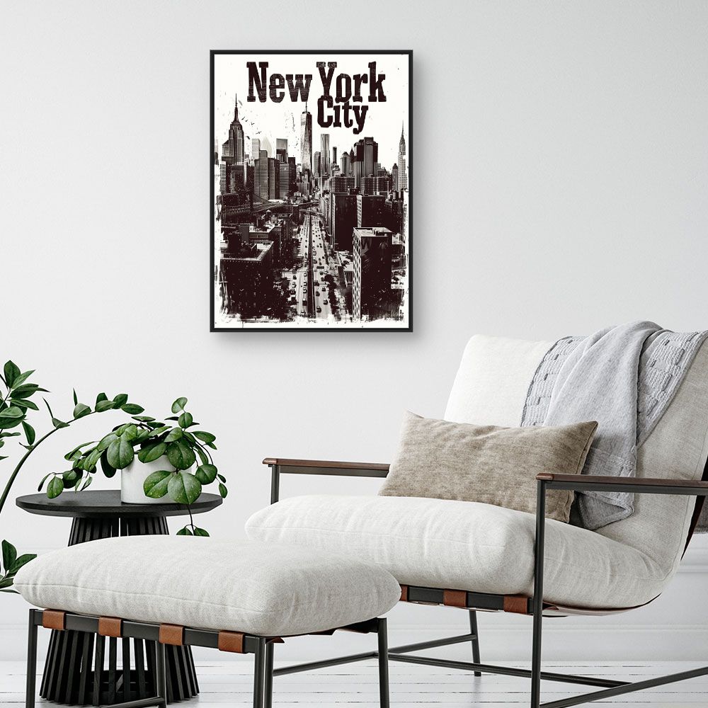 Toile "Skyline urbaine captivante"