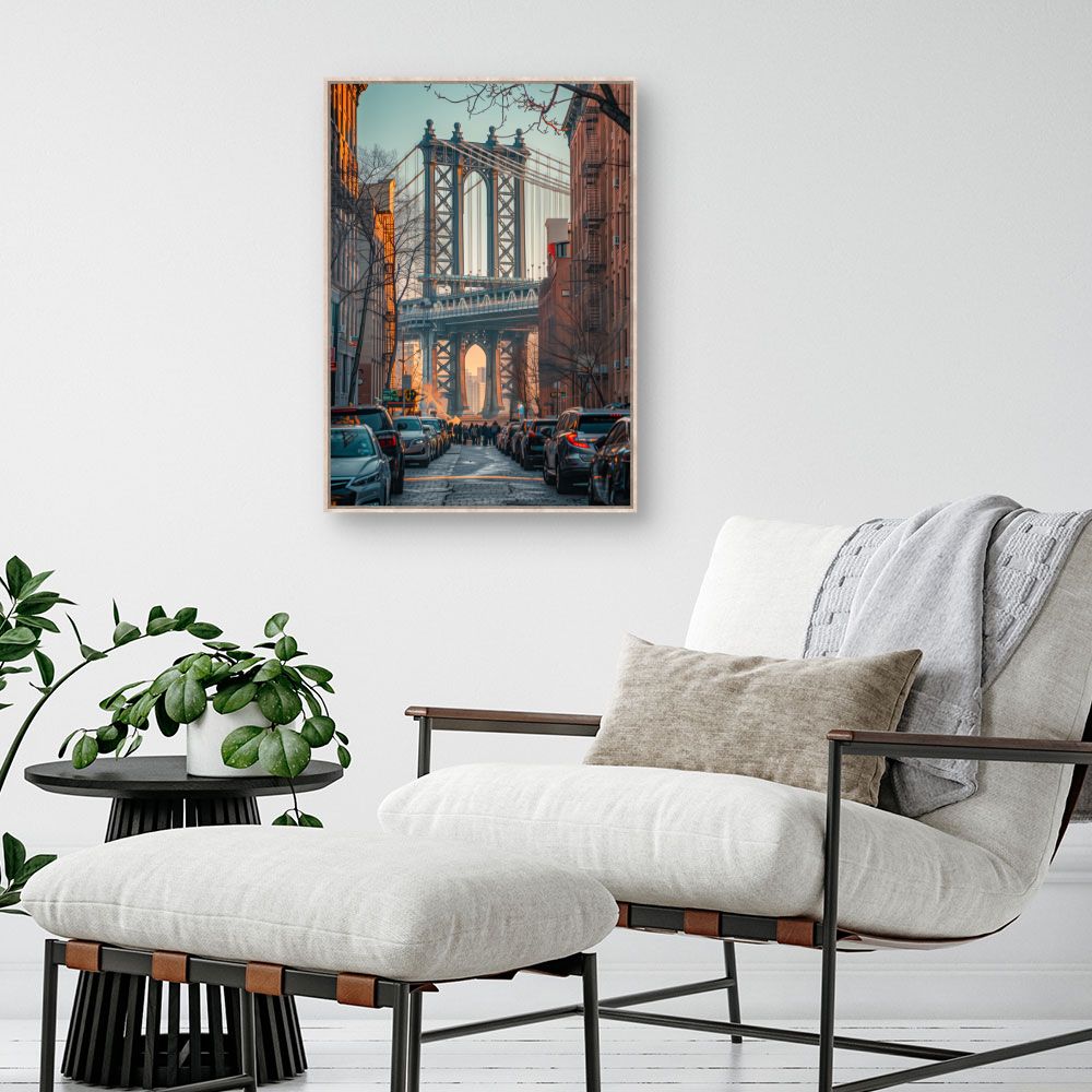 Toile "Pont urbain captivant"