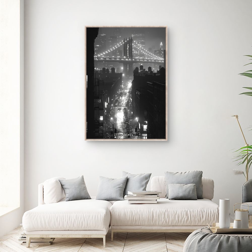 Schilderij "Mystieke lichtbrug"
