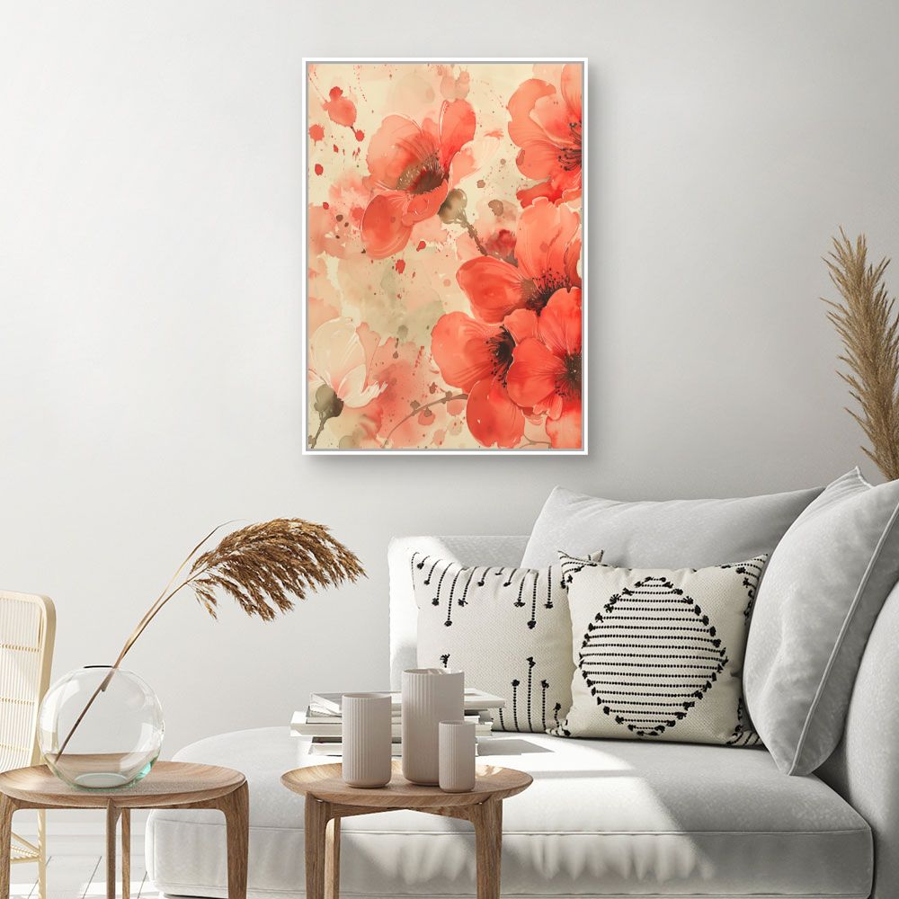 Schilderij "Stralende bloemen"