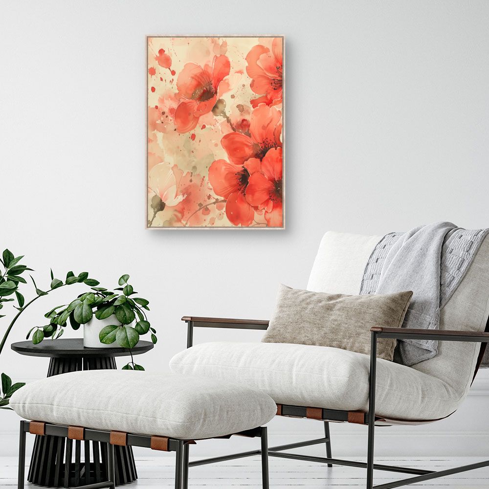 Schilderij "Stralende bloemen"