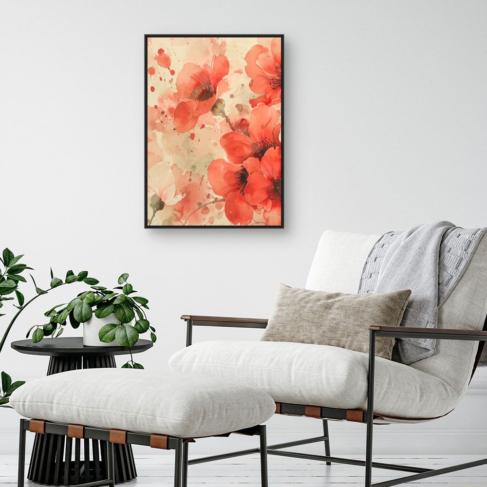 Schilderij "Stralende bloemen"