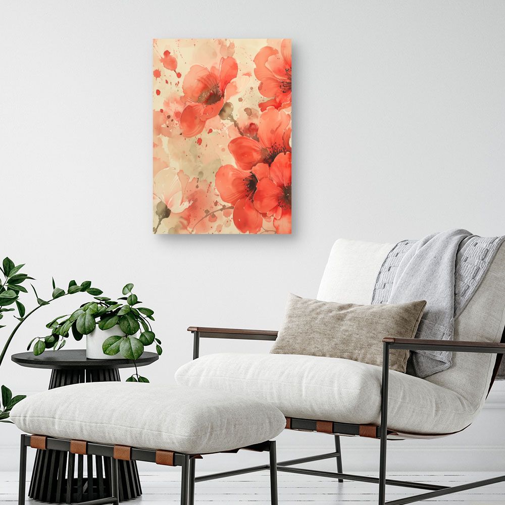 Schilderij "Stralende bloemen"