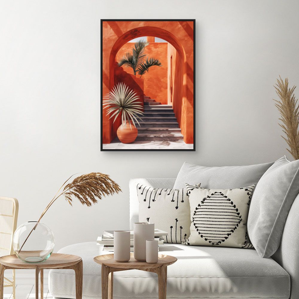 Toile "Escalier exotique"