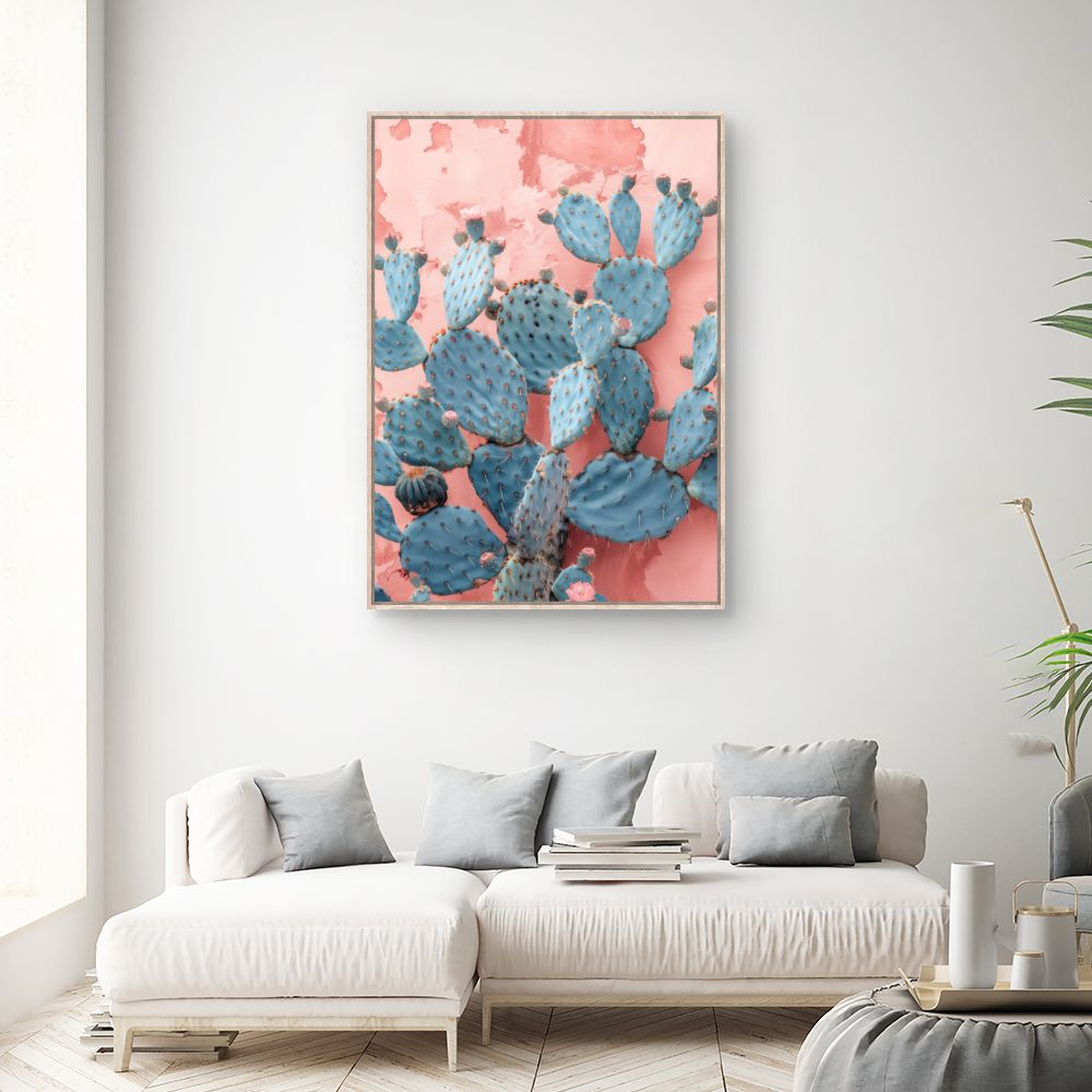 Toile "Cactus pastel"