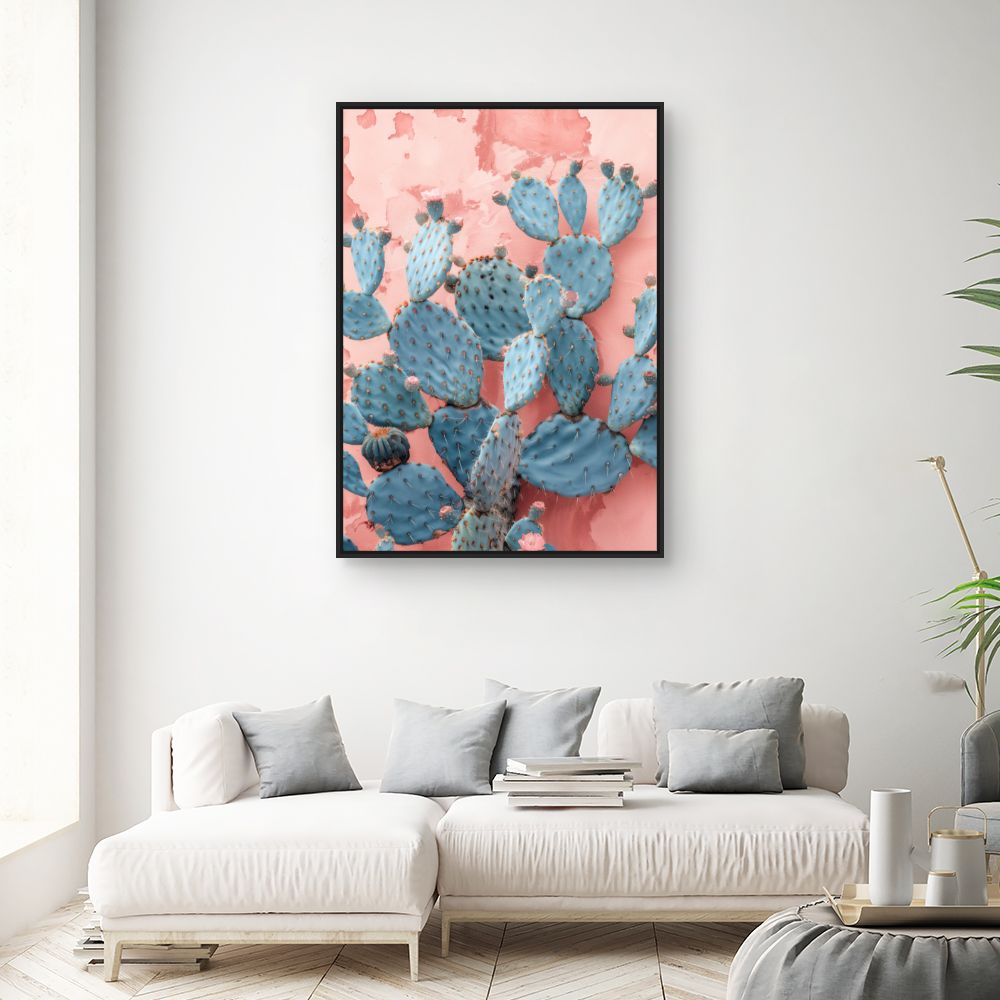 Toile "Cactus pastel"
