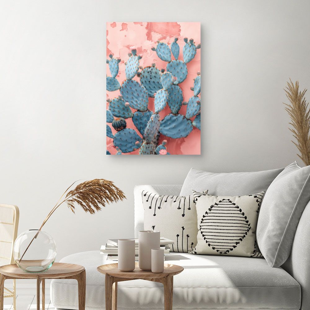 Toile "Cactus pastel"
