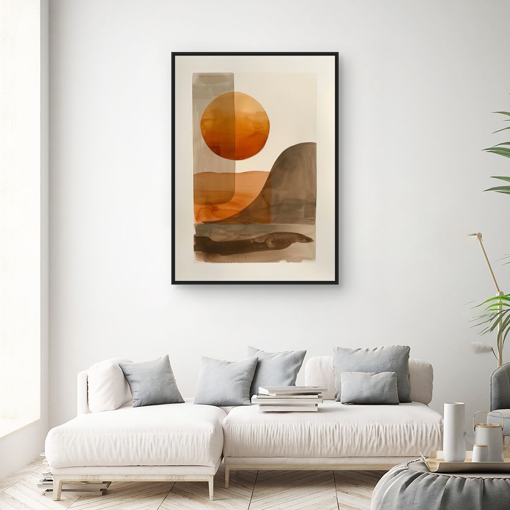 Toile "Coucher de soleil serein"