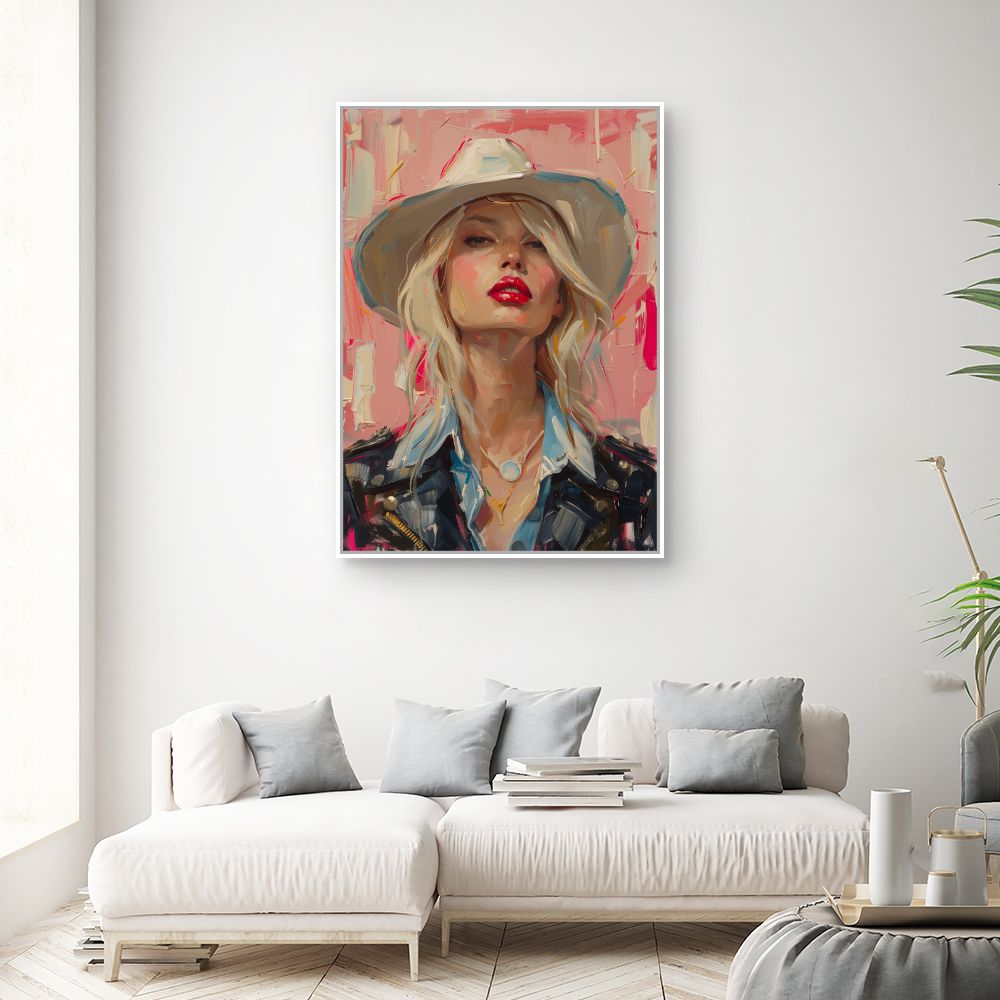 Toile "Portrait audacieux"