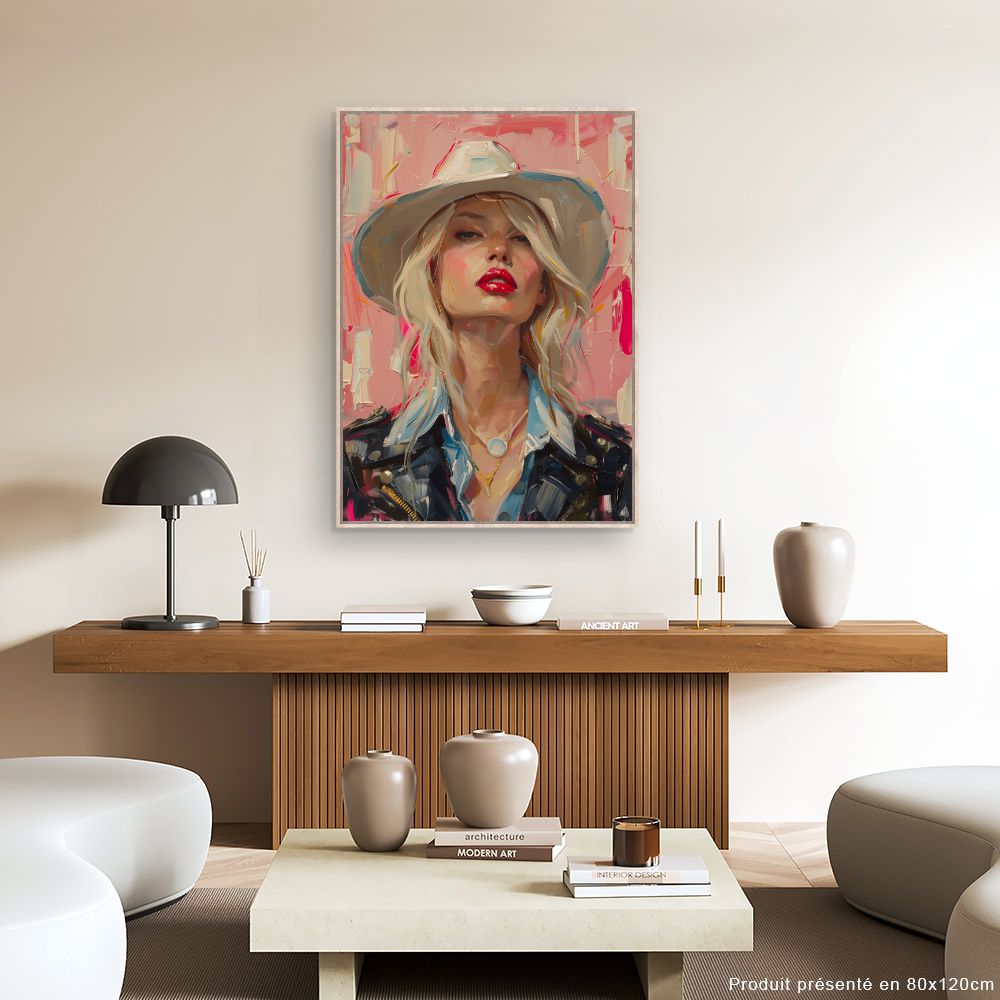 Toile "Portrait audacieux"