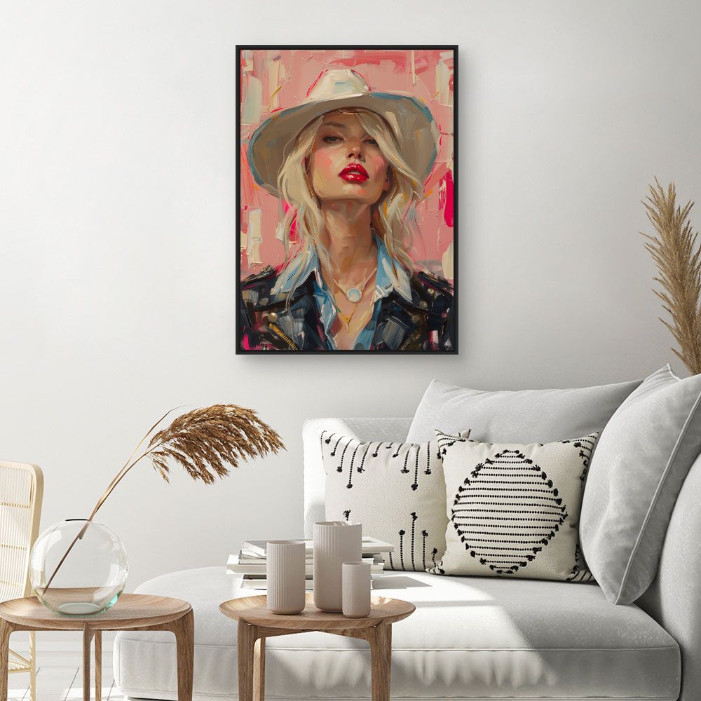 Toile "Portrait audacieux"