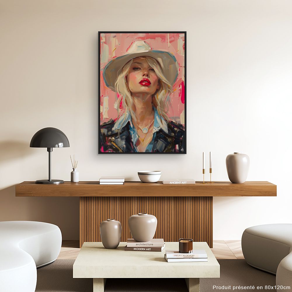 Toile "Portrait audacieux"