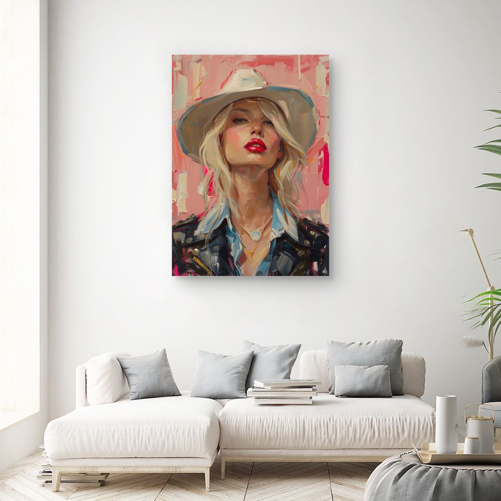 Toile "Portrait audacieux"