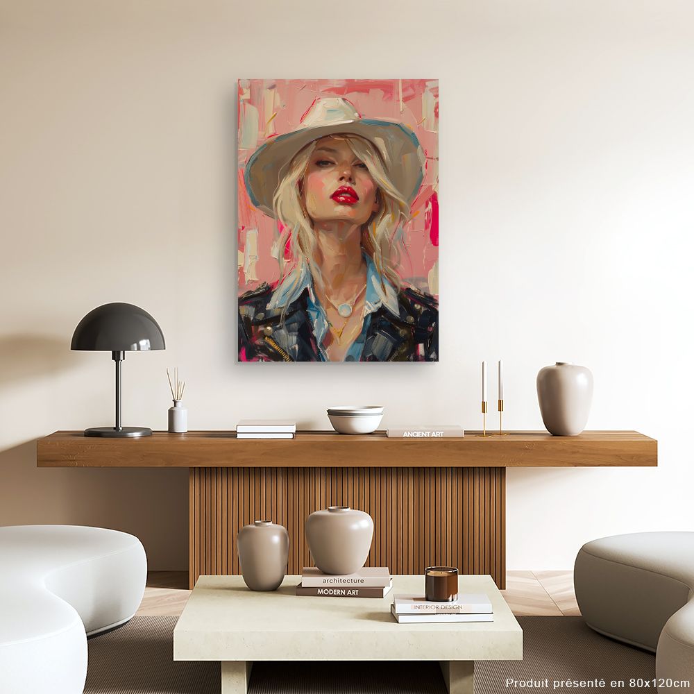 Toile "Portrait audacieux"