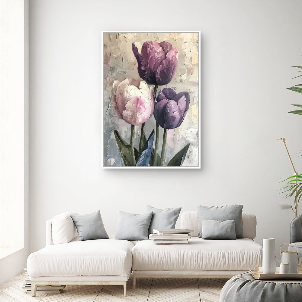 Toile "Tulipes élégantes"