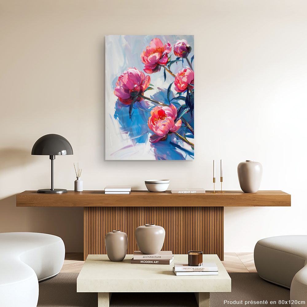 Schilderij "Stralende bloemen"