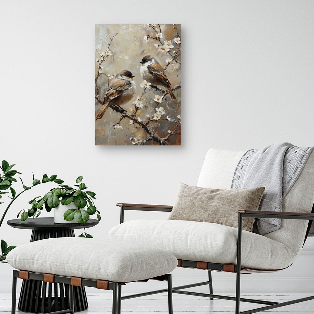 Schilderij "Poëtische vogels"