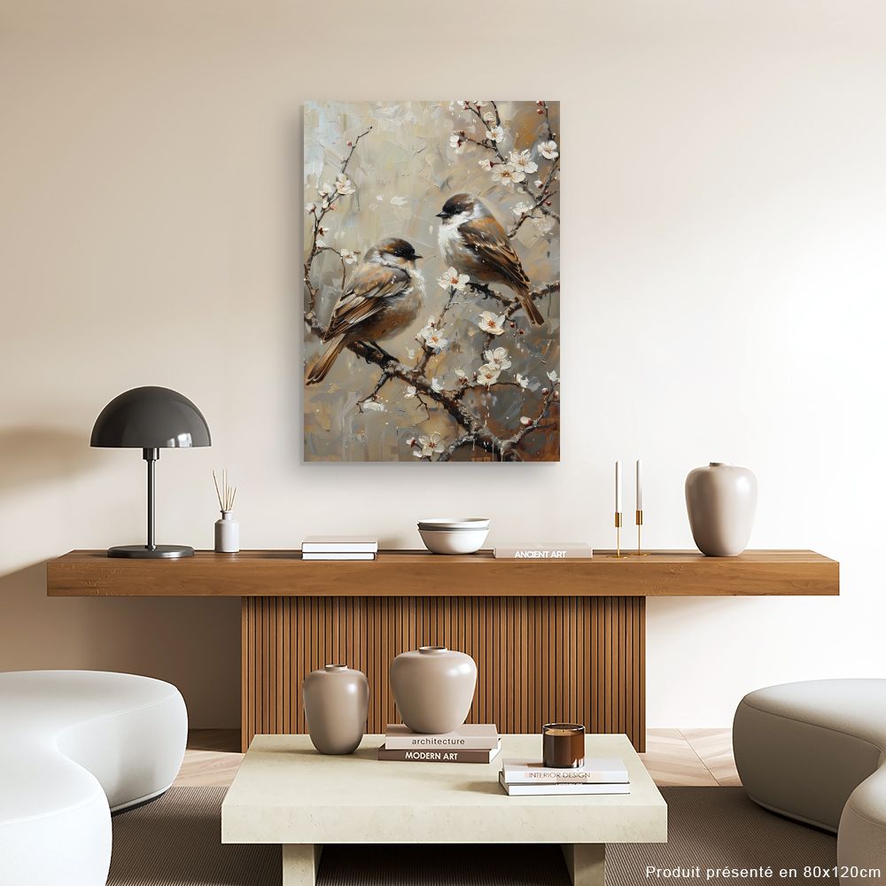 Schilderij "Poëtische vogels"
