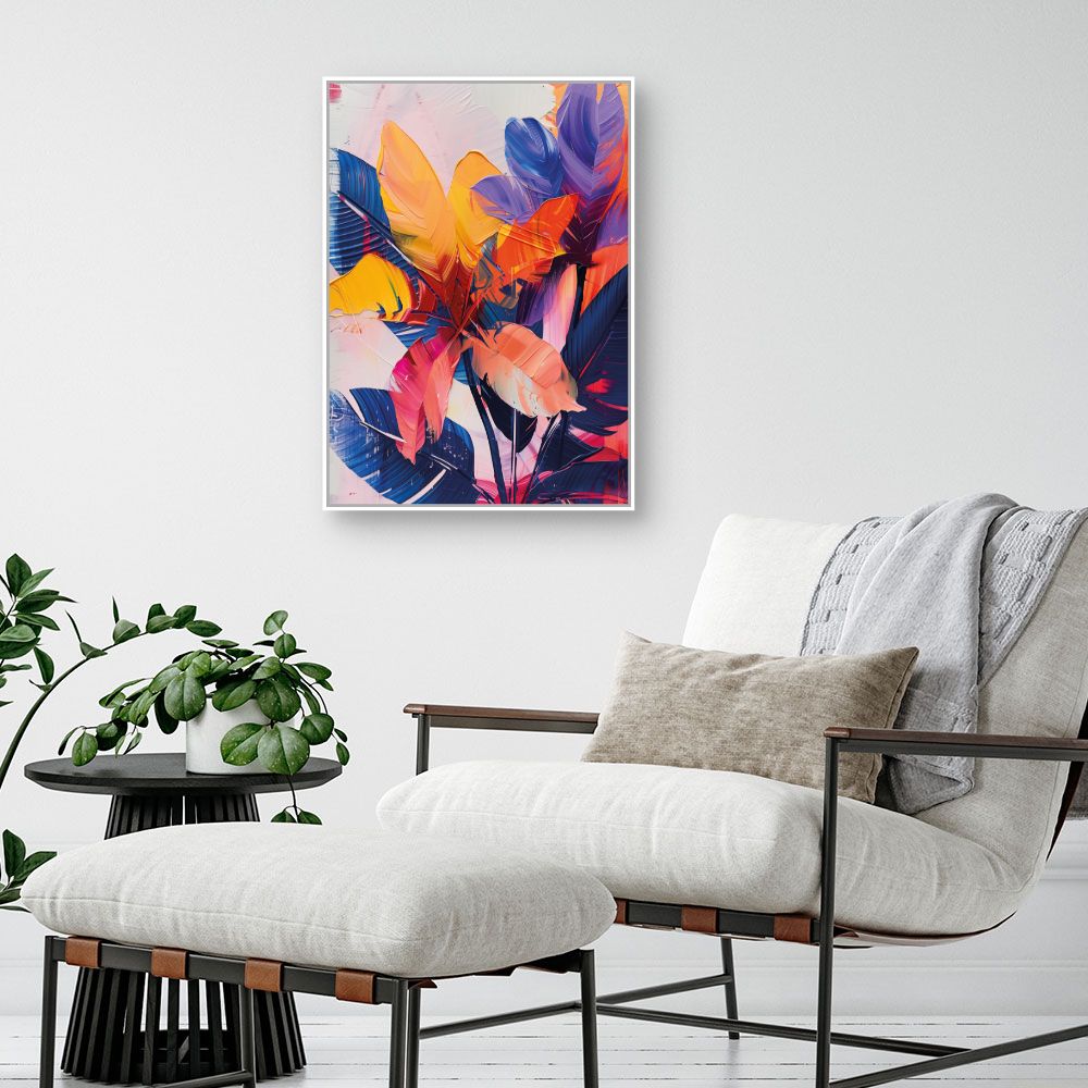 Toile "Explosion tropicale"