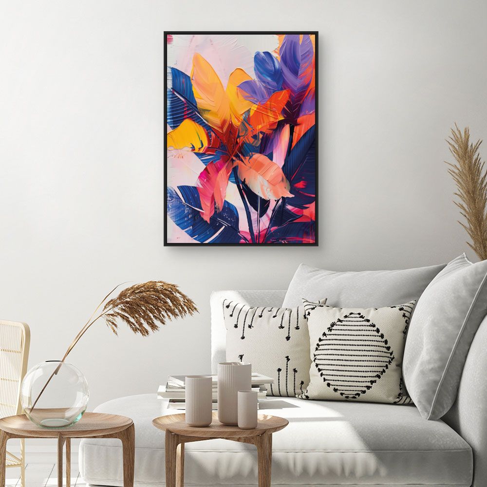Toile "Explosion tropicale"