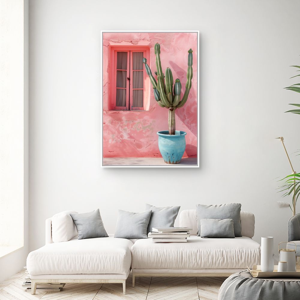 Toile "Cactus vibrant"