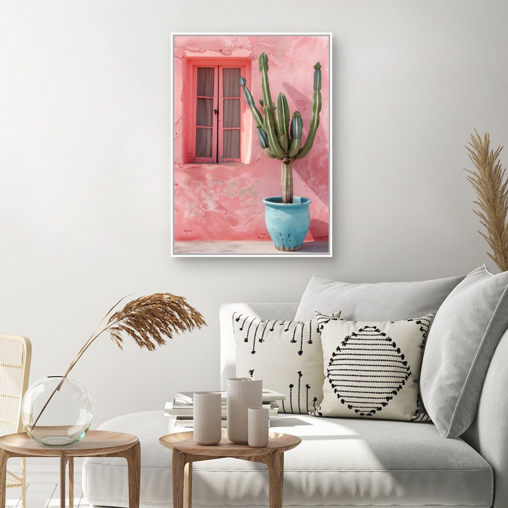Toile "Cactus vibrant"