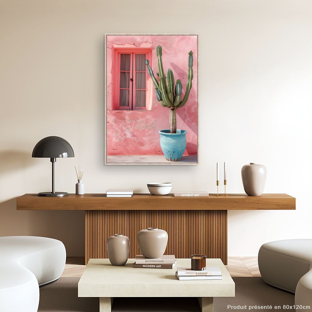 Toile "Cactus vibrant"