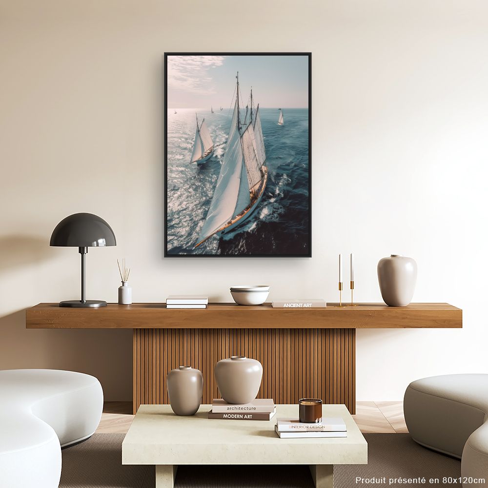 Schilderij "Serene nautische ontsnapping"