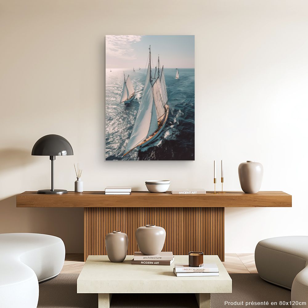 Schilderij "Serene nautische ontsnapping"