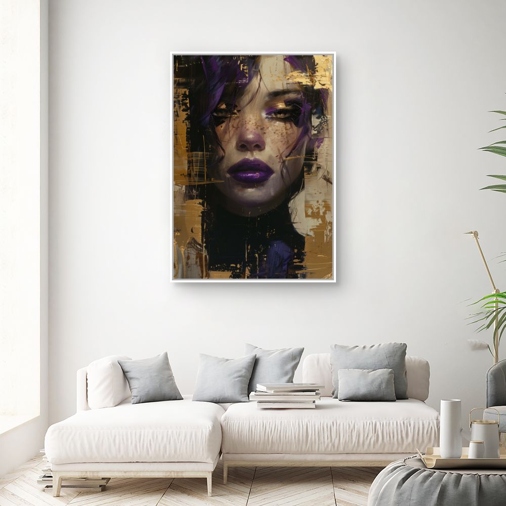 Toile "Portrait mystérieux"