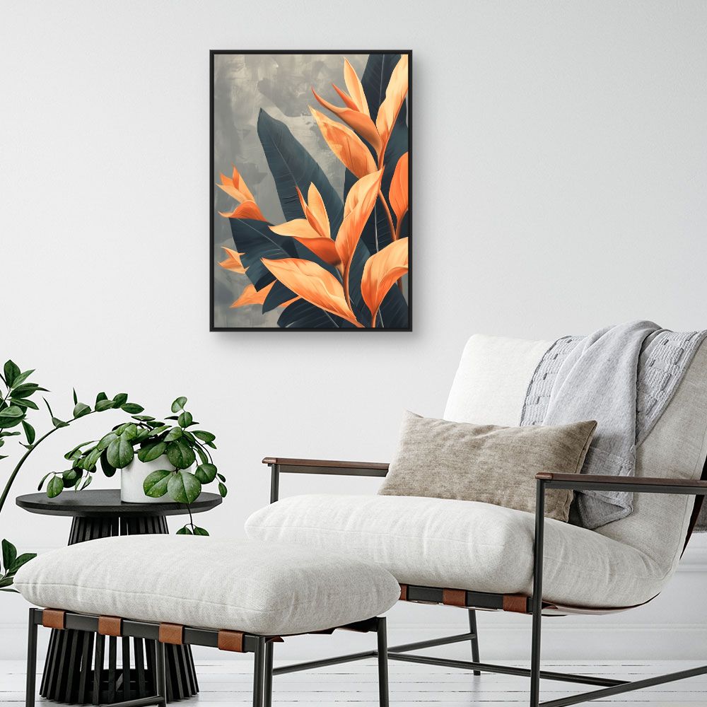 Toile "Feuilles élégantes"