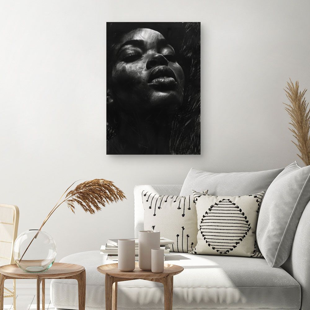 Toile "Portrait captivant"