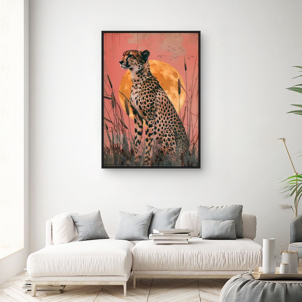 Toile "Cheetah majestueux"
