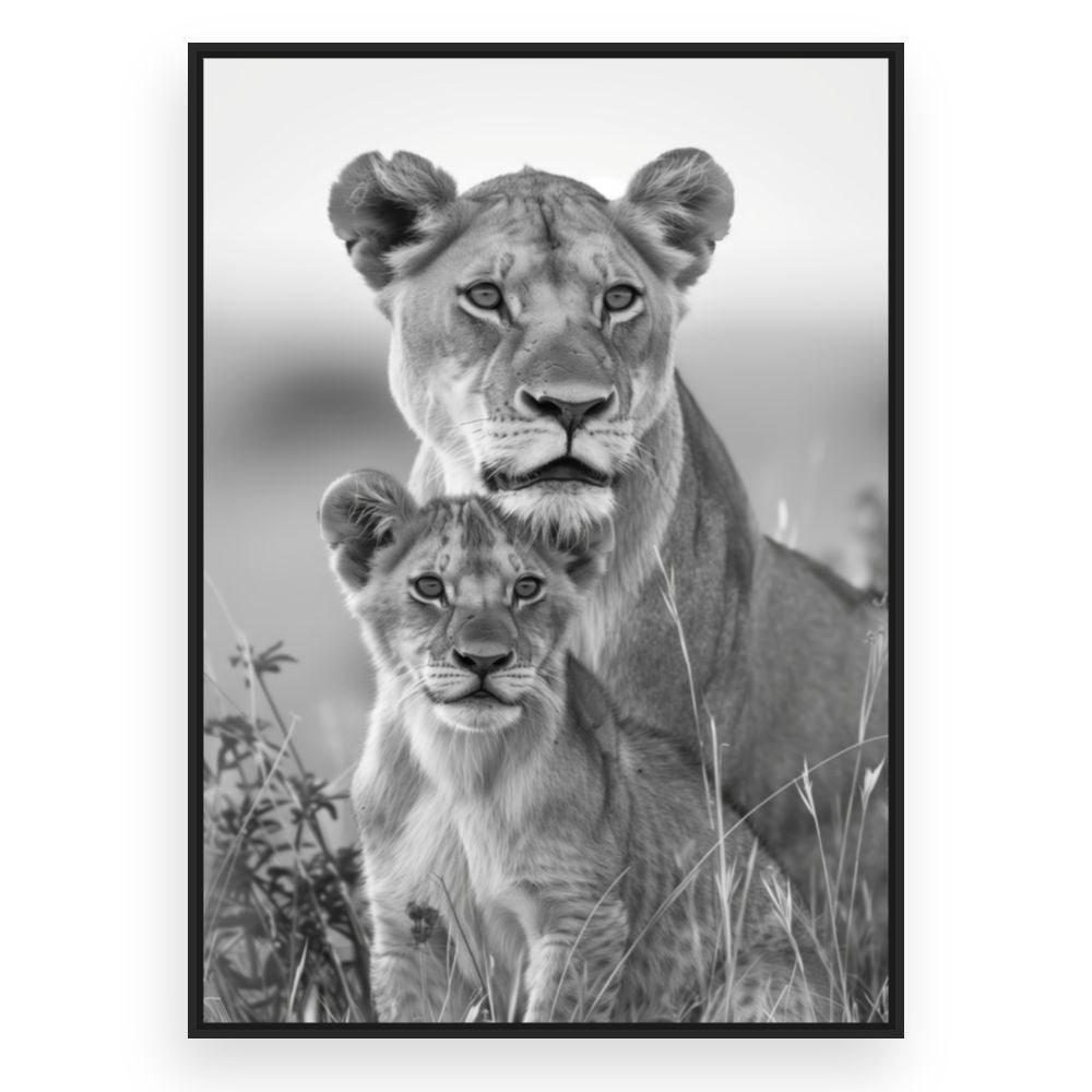 Toile Regard protecteur – toile cadre noir (slide 3)
