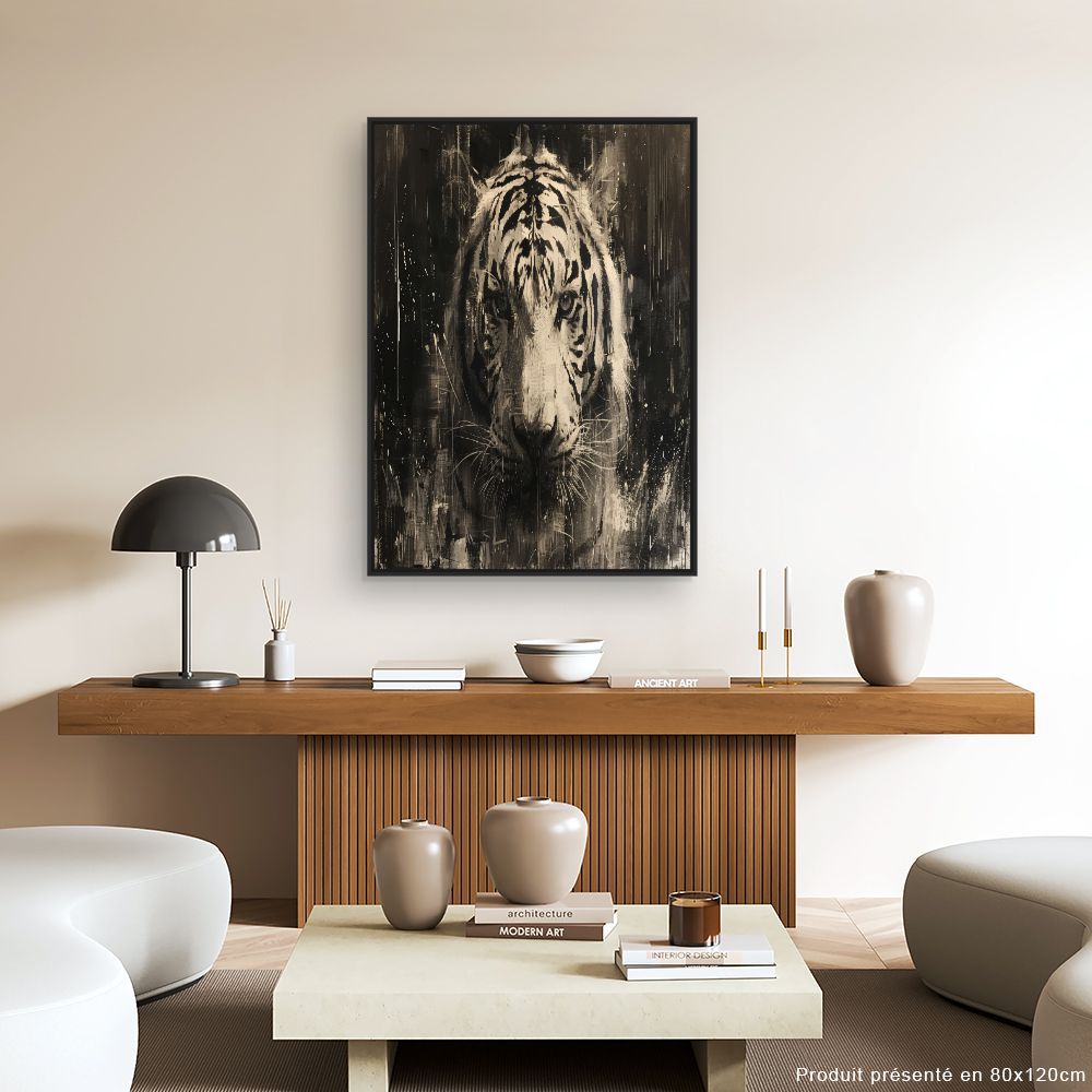 Toile "Tigre majestueux"