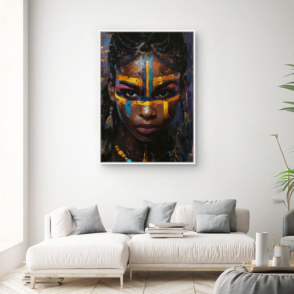 Toile "Portrait vibrant"
