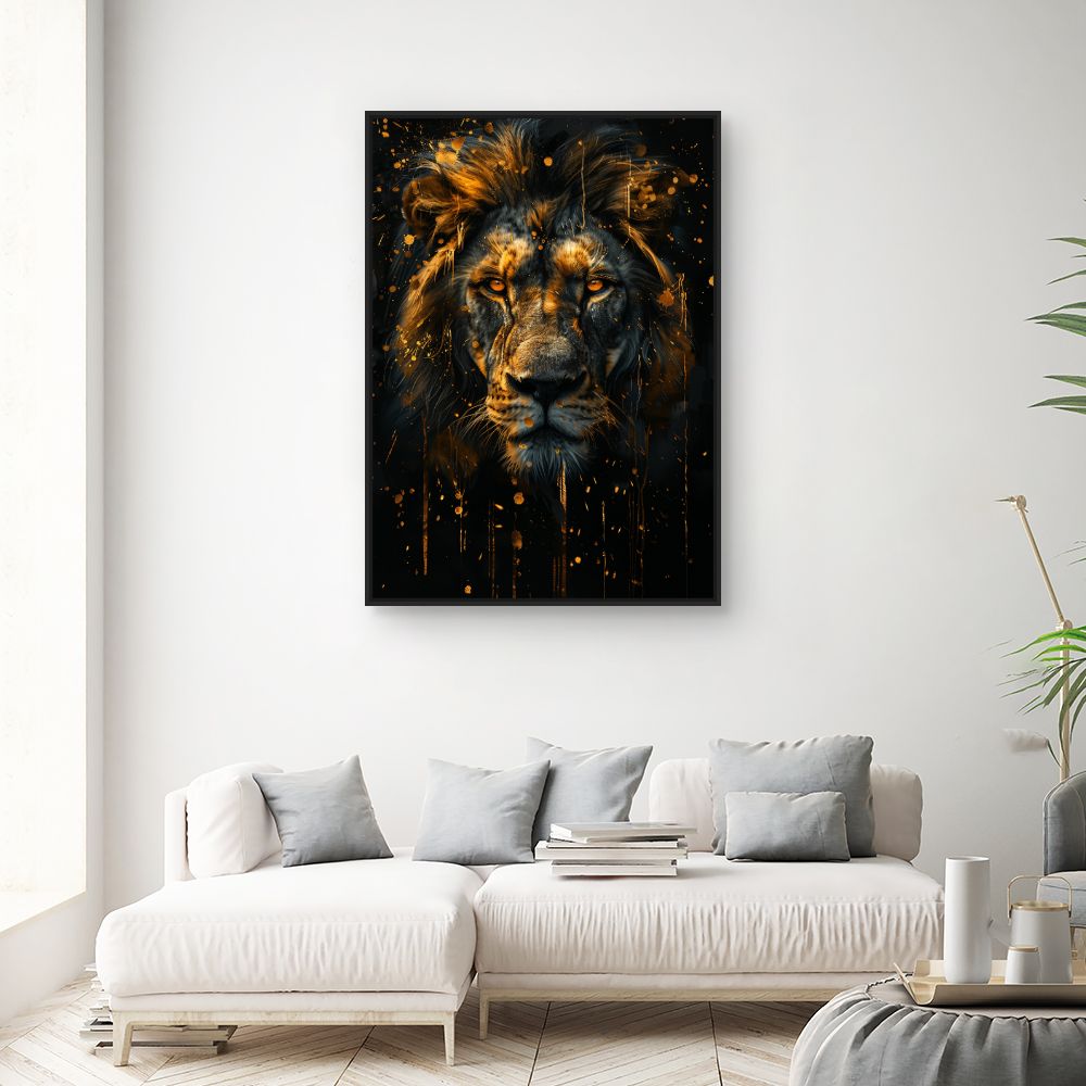 Toile "Lion majestueux"