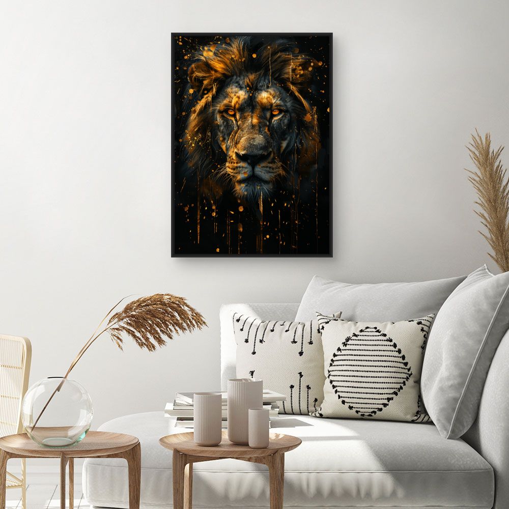 Toile "Lion majestueux"