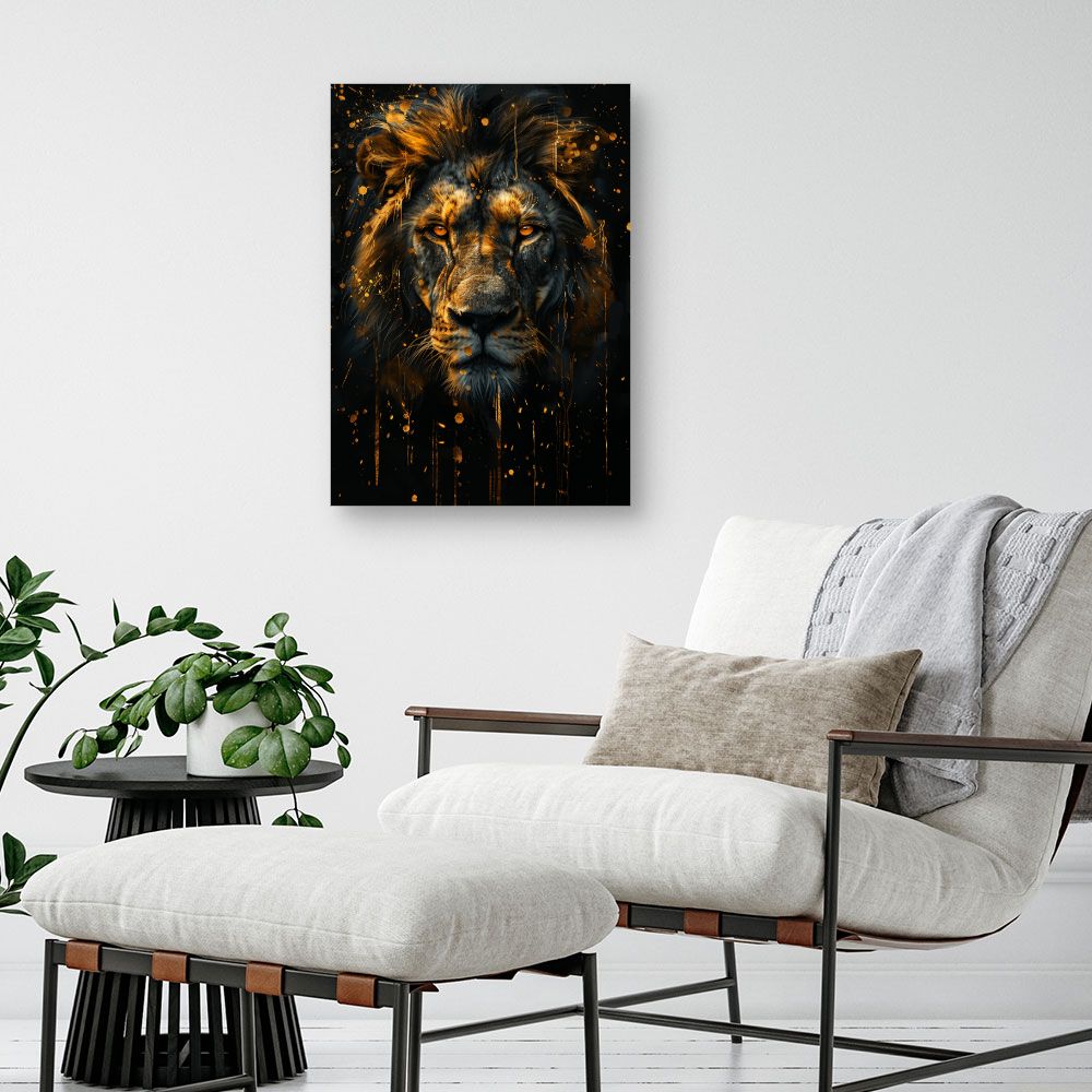 Toile "Lion majestueux"