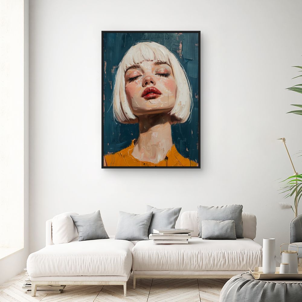 Toile "Portrait expressif"